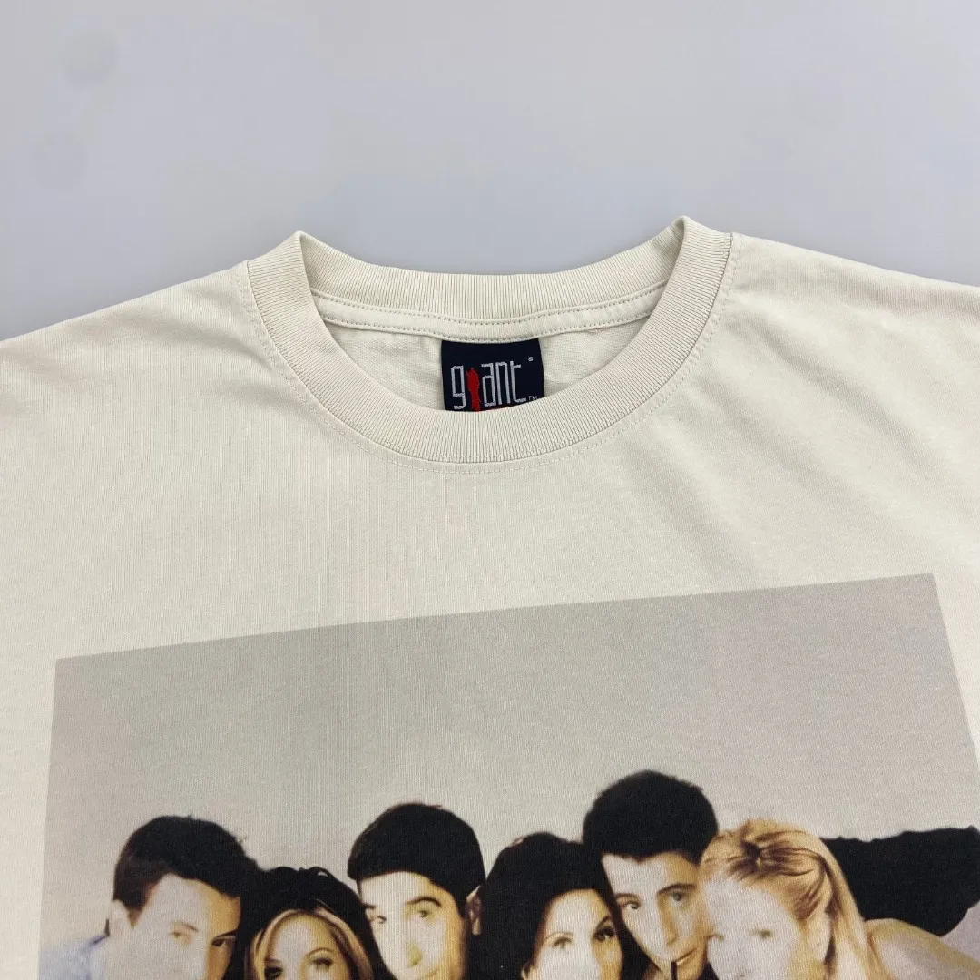 Retro vintage short-sleeved T-shirt from Saint Michael Fabric: Double yarn 240g Style number: S832 Size: S-M-L-XL Color: Off-white Price: P110
